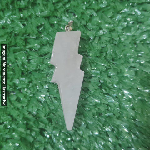 Pingente Raio Quartzo Rosa - Unidade